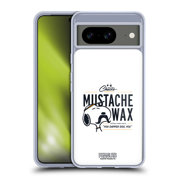 Peanuts Chuck's Barber Shop Snoopy Moustache Wax Soft Gel Case for Google Pixel 8