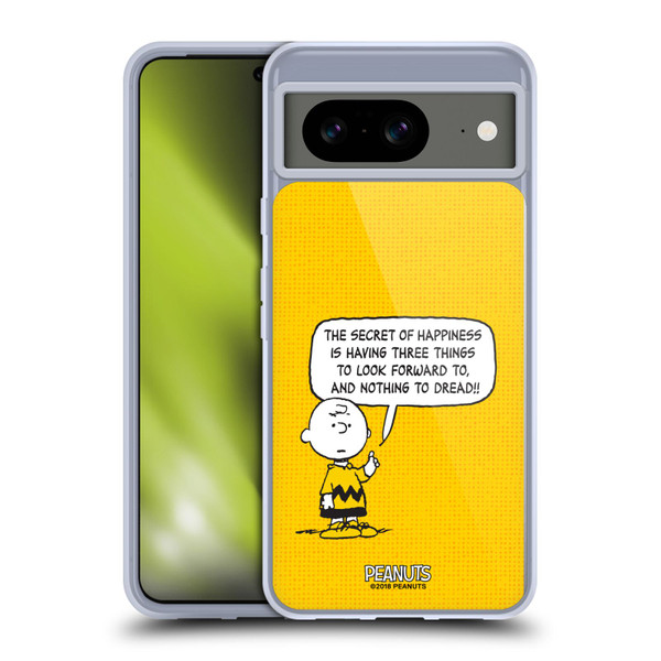 Peanuts Charlie Brown Happiness Soft Gel Case for Google Pixel 8