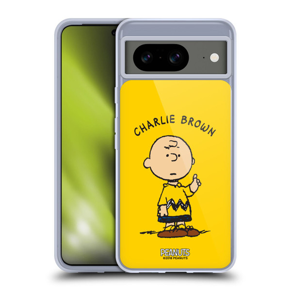 Peanuts Characters Charlie Brown Soft Gel Case for Google Pixel 8
