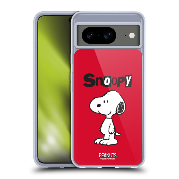Peanuts Characters Snoopy Soft Gel Case for Google Pixel 8