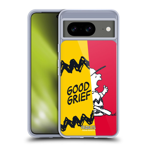 Peanuts Halfs And Laughs Charlie Good Grief Soft Gel Case for Google Pixel 8