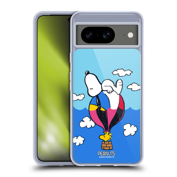 Peanuts Halfs And Laughs Snoopy & Woodstock Balloon Soft Gel Case for Google Pixel 8