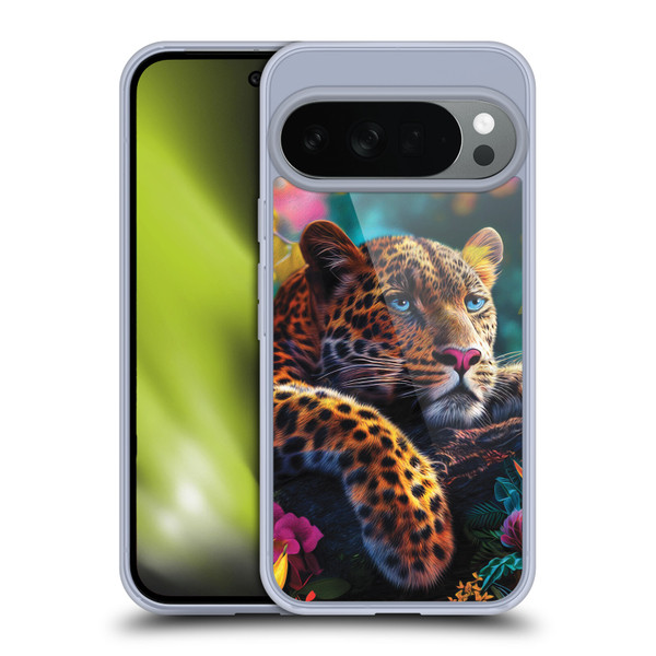 Michael David Ward Animals Reclining Leopard Soft Gel Case for Google Pixel 10