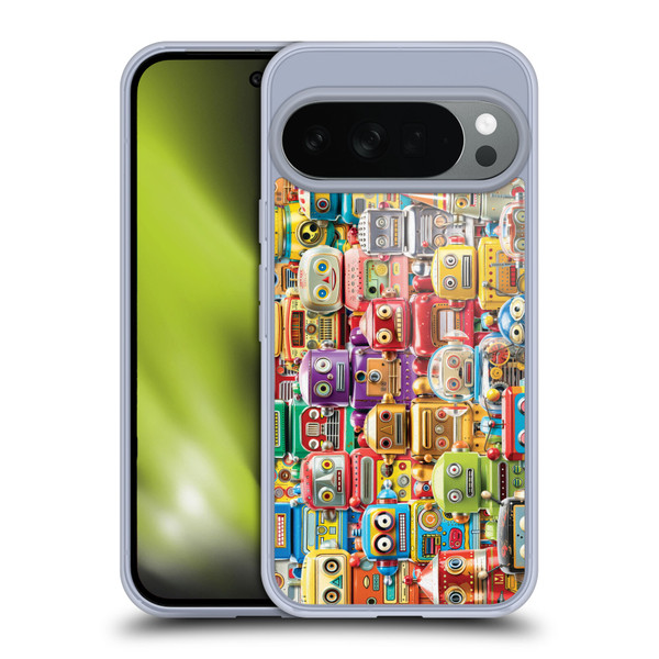 Michael David Ward Fantasy & Whimsical Toy Robots Soft Gel Case for Google Pixel 10