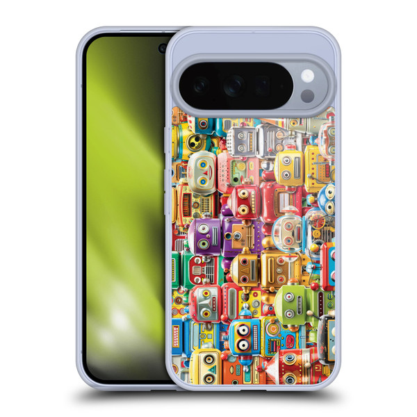 Michael David Ward Fantasy & Whimsical Toy Robots Soft Gel Case for Google Pixel 10 Pro XL