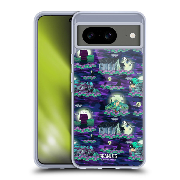 Peanuts Spooktacular Snoopy Patterns Soft Gel Case for Google Pixel 8
