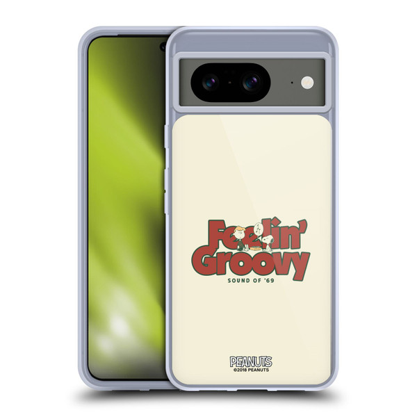 Peanuts Woodstock 50th Schroeder Snoopy Groovy Soft Gel Case for Google Pixel 8