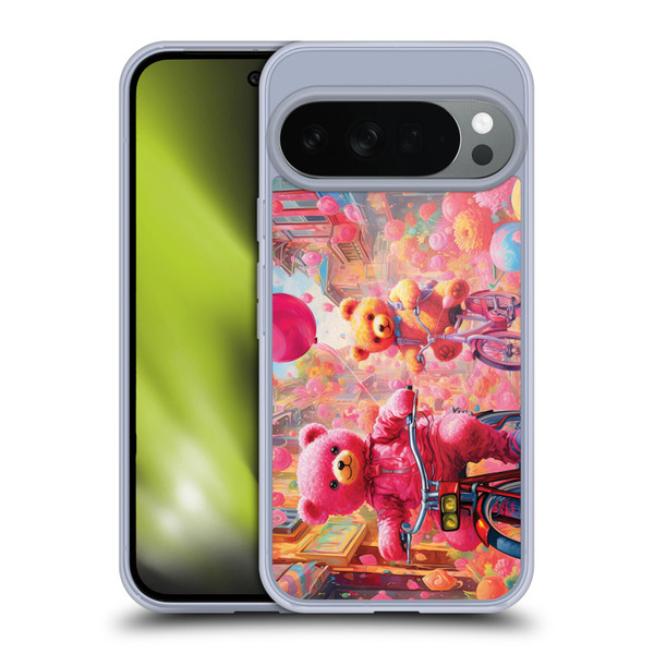 Michael David Ward Psychedelic Art Bears In Wonderland Soft Gel Case for Google Pixel 10
