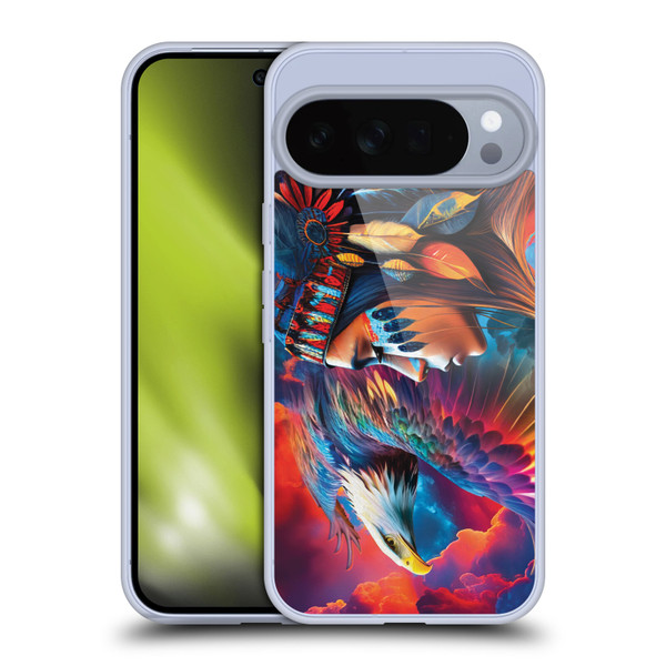 Michael David Ward Psychedelic Art Eagle Soft Gel Case for Google Pixel 10 Pro XL