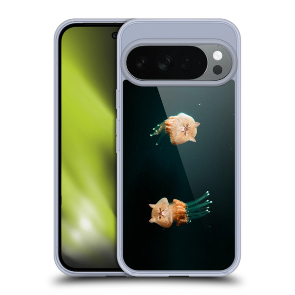 Pixelmated Animals Surreal Pets Jellyfish Cats Soft Gel Case for Google Pixel 10