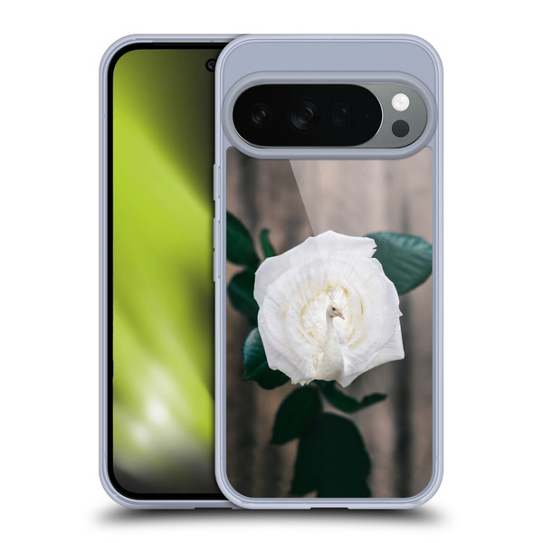 Pixelmated Animals Surreal Pets Peacock Rose Soft Gel Case for Google Pixel 10