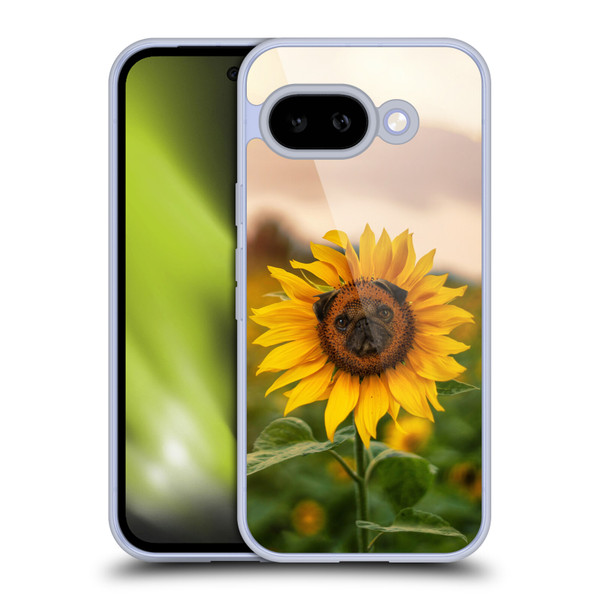 Pixelmated Animals Surreal Pets Pugflower Soft Gel Case for Google Pixel 9A