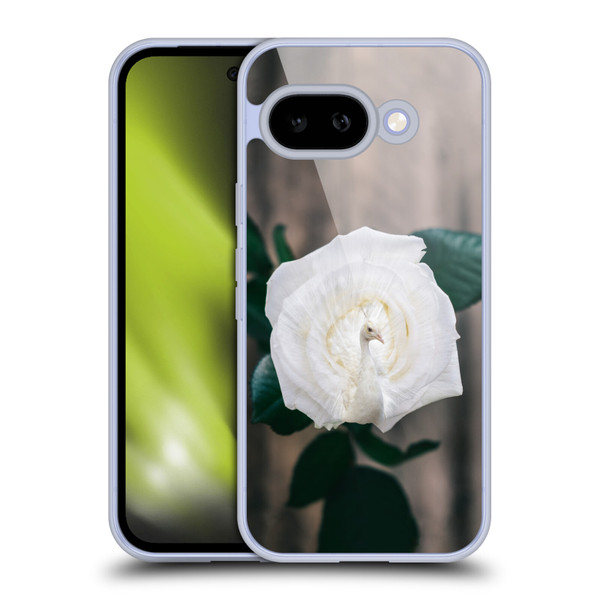 Pixelmated Animals Surreal Pets Peacock Rose Soft Gel Case for Google Pixel 9A