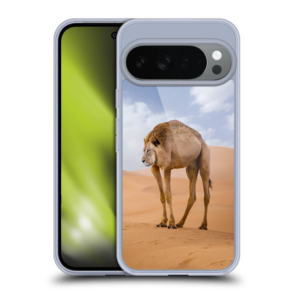 Pixelmated Animals Surreal Wildlife Camel Lion Soft Gel Case for Google Pixel 10
