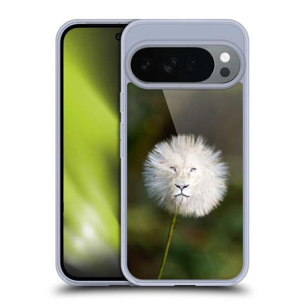 Pixelmated Animals Surreal Wildlife Dandelion Soft Gel Case for Google Pixel 10