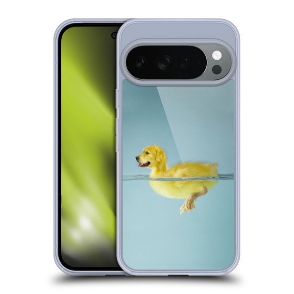 Pixelmated Animals Surreal Wildlife Dog Duck Soft Gel Case for Google Pixel 10