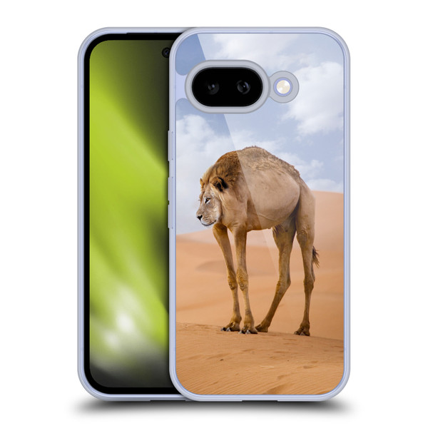 Pixelmated Animals Surreal Wildlife Camel Lion Soft Gel Case for Google Pixel 9A