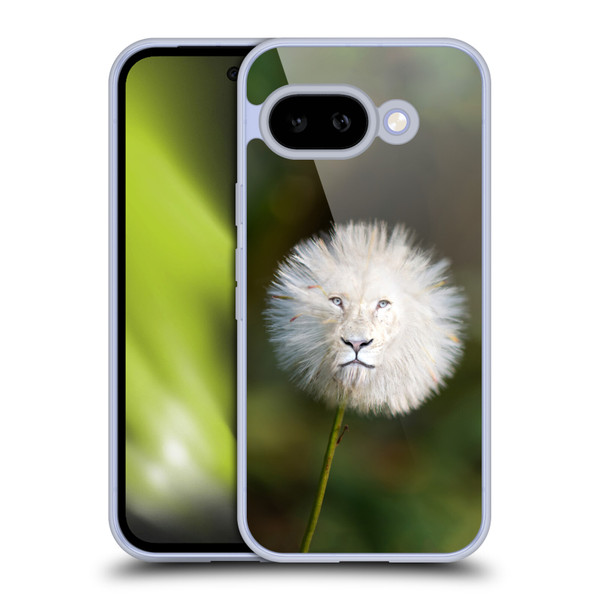 Pixelmated Animals Surreal Wildlife Dandelion Soft Gel Case for Google Pixel 9A
