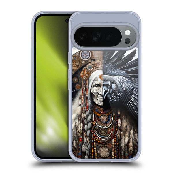 Shambhala Light Visionary Art Celestial Graphics Ravens-Face Soft Gel Case for Google Pixel 10