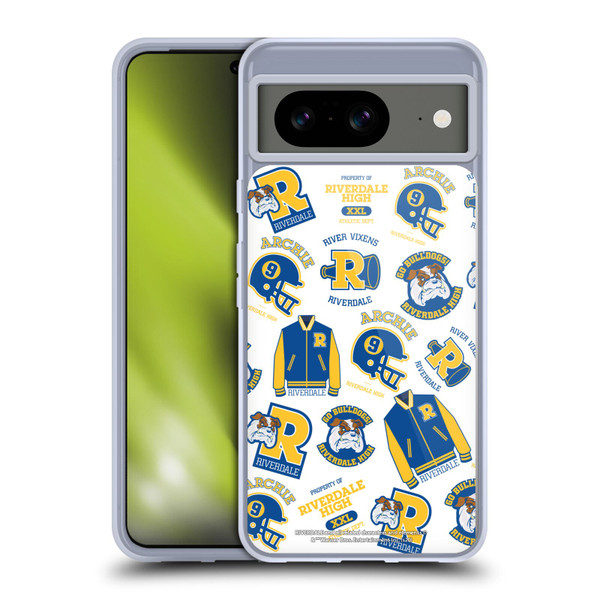 Riverdale Graphics 2 Bulldogs & Vixens Pattern Soft Gel Case for Google Pixel 8