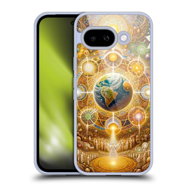 Shambhala Light Visionary Art Celestial Graphics The 9 Realms Soft Gel Case for Google Pixel 9A