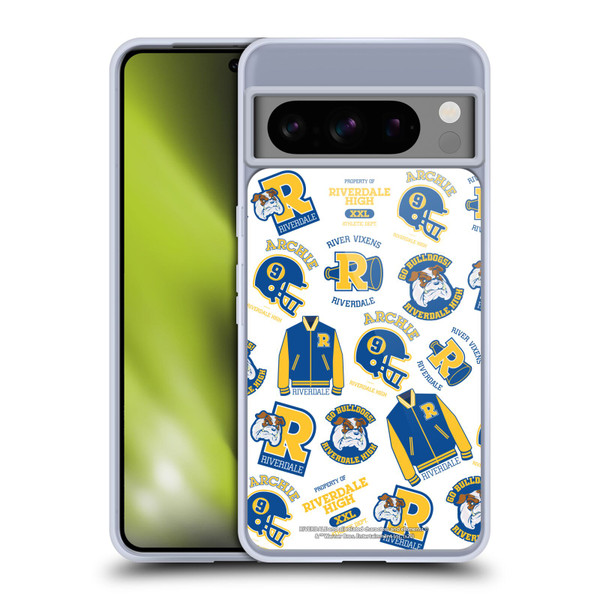 Riverdale Graphics 2 Bulldogs & Vixens Pattern Soft Gel Case for Google Pixel 8 Pro