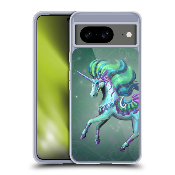 Rose Khan Unicorns Sea Green Soft Gel Case for Google Pixel 8
