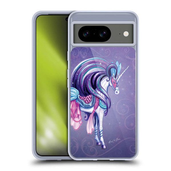 Rose Khan Unicorns White And Purple Soft Gel Case for Google Pixel 8