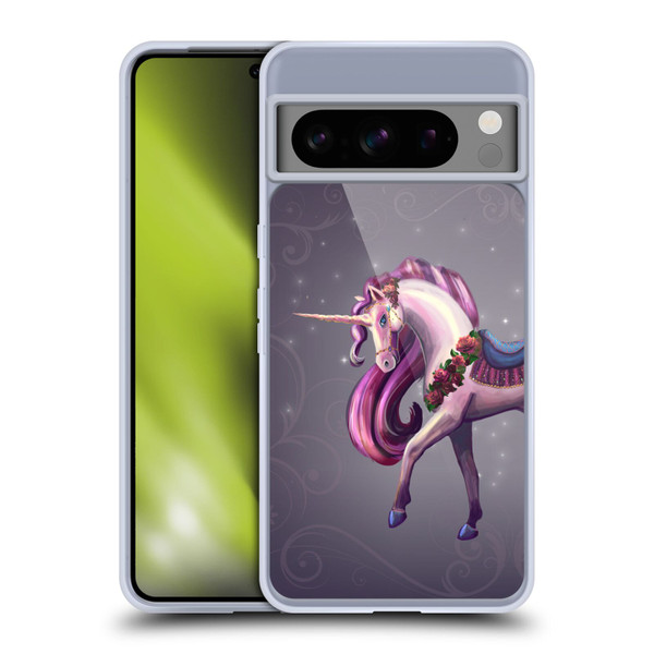 Rose Khan Unicorns Rose Red Soft Gel Case for Google Pixel 8 Pro