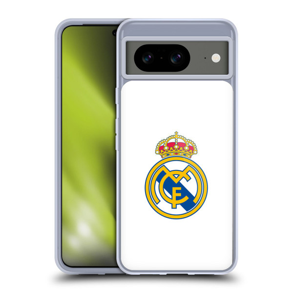 Real Madrid CF Origin Plain Logo White Soft Gel Case for Google Pixel 8