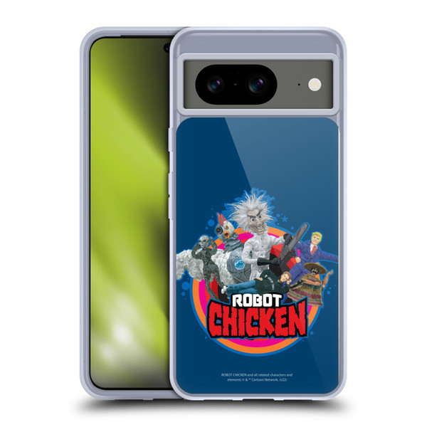 Robot Chicken Graphics Characters Soft Gel Case for Google Pixel 8