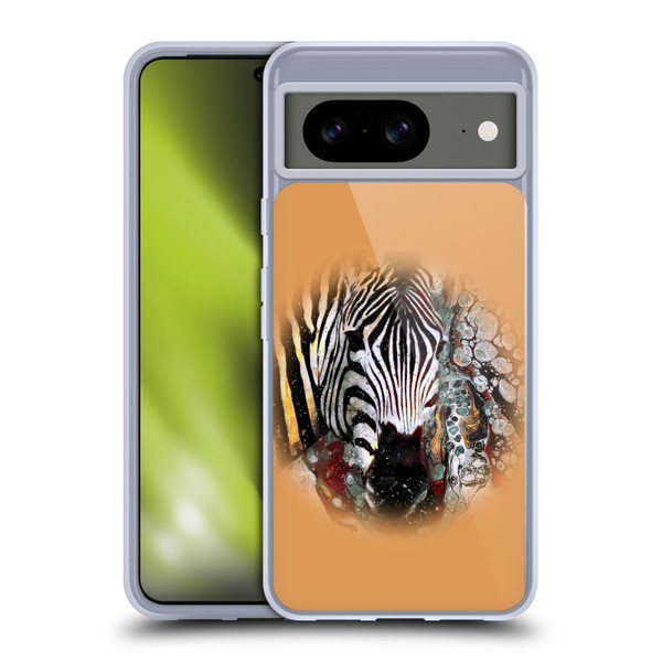 Riza Peker Animal Abstract Zebra Abstract Soft Gel Case for Google Pixel 8