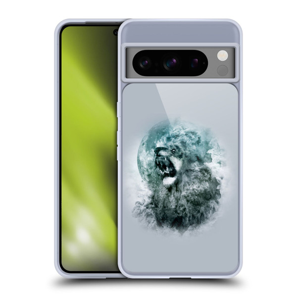 Riza Peker Animal Abstract Roaring Clouds Soft Gel Case for Google Pixel 8 Pro