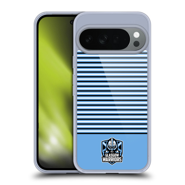 Glasgow Warriors Logo Stripes Blue 2 Soft Gel Case for Google Pixel 10