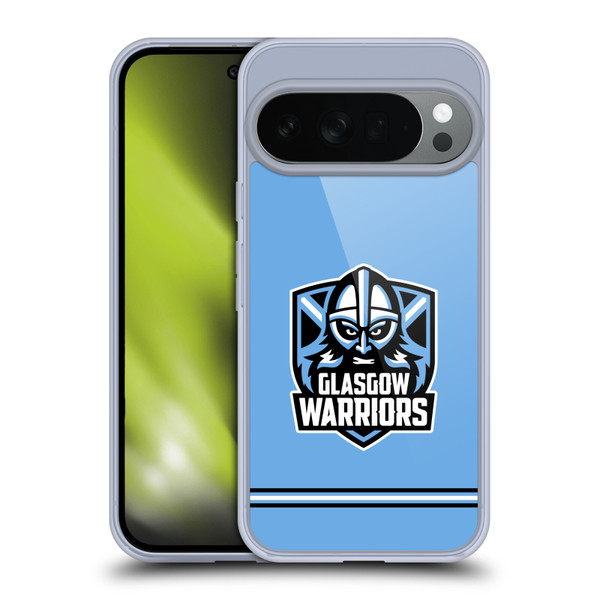 Glasgow Warriors Logo Stripes Blue Soft Gel Case for Google Pixel 10
