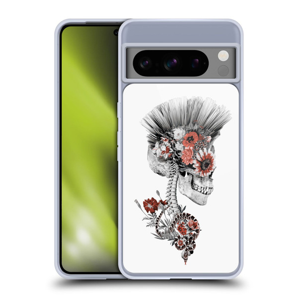 Riza Peker Skulls 5 Punk Soft Gel Case for Google Pixel 8 Pro