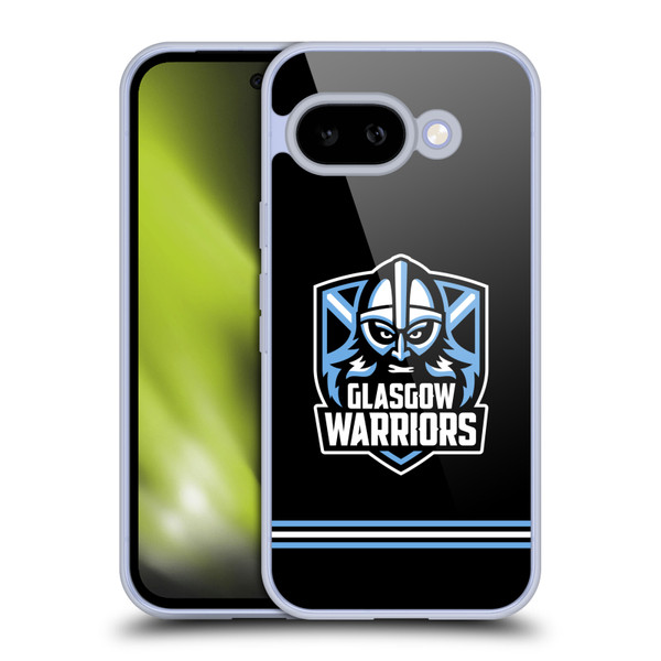 Glasgow Warriors Logo Stripes Black Soft Gel Case for Google Pixel 9A