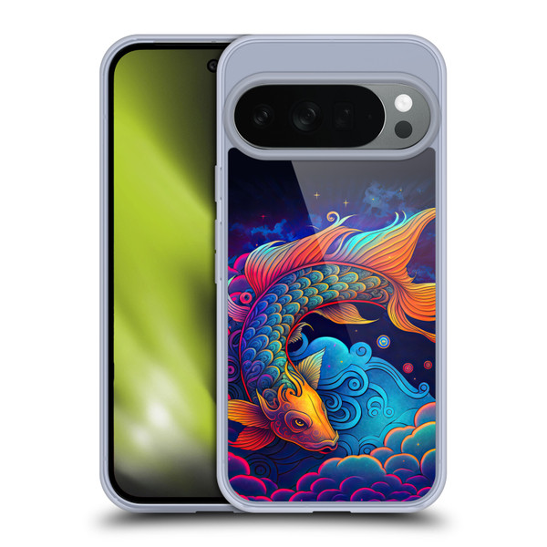 Wumples Cosmic Animals Clouded Koi Fish Soft Gel Case for Google Pixel 10