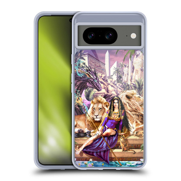 Ruth Thompson Art Egyptian Queen, Lions & Dragon Soft Gel Case for Google Pixel 8