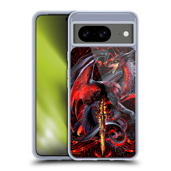 Ruth Thompson Dragons with Swords Widow Blade Soft Gel Case for Google Pixel 8