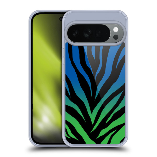 Grace Illustration Animal Prints Ombré Zebra Soft Gel Case for Google Pixel 10