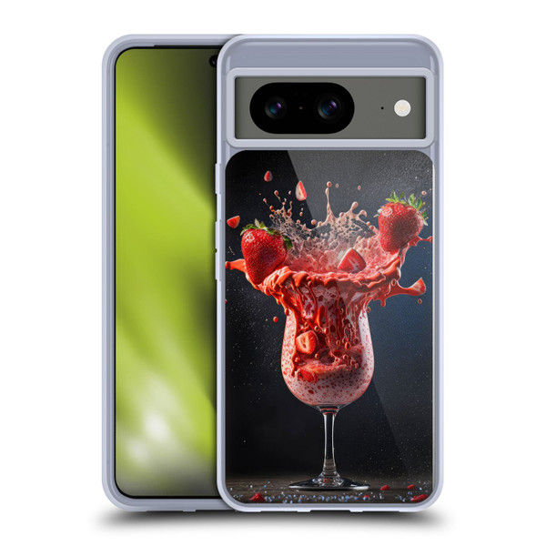 Spacescapes Cocktails Strawberry Infusion Daiquiri Soft Gel Case for Google Pixel 8