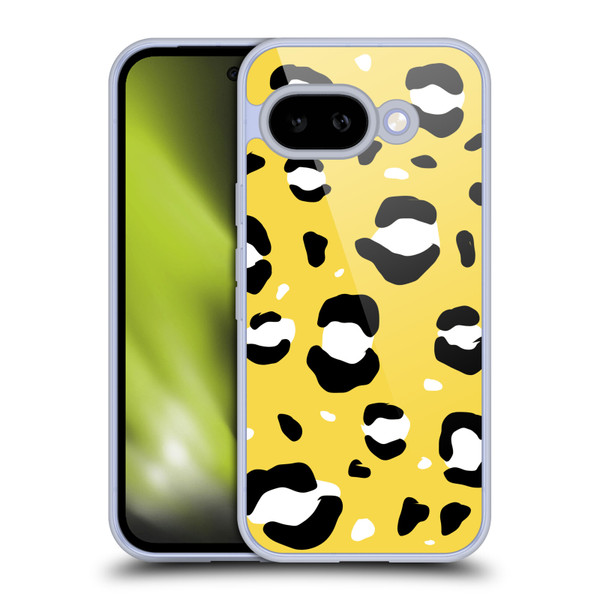 Grace Illustration Animal Prints Yellow Leopard Soft Gel Case for Google Pixel 9A