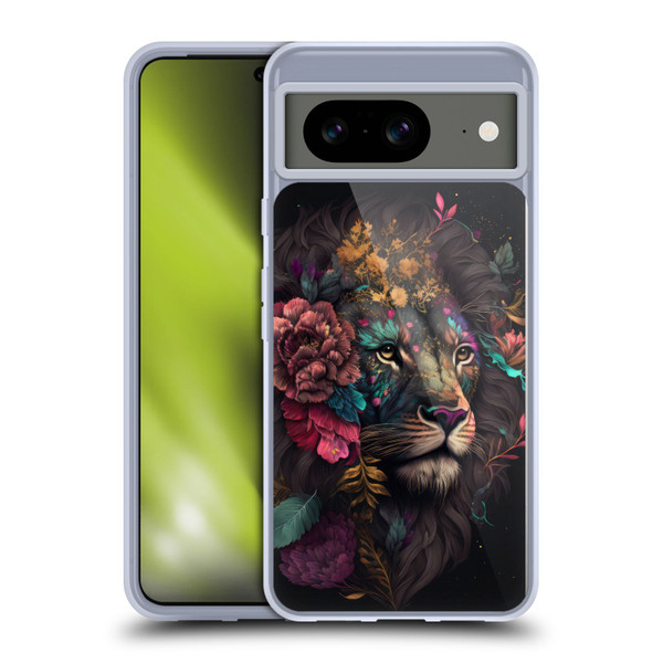 Spacescapes Floral Lions Ethereal Petals Soft Gel Case for Google Pixel 8