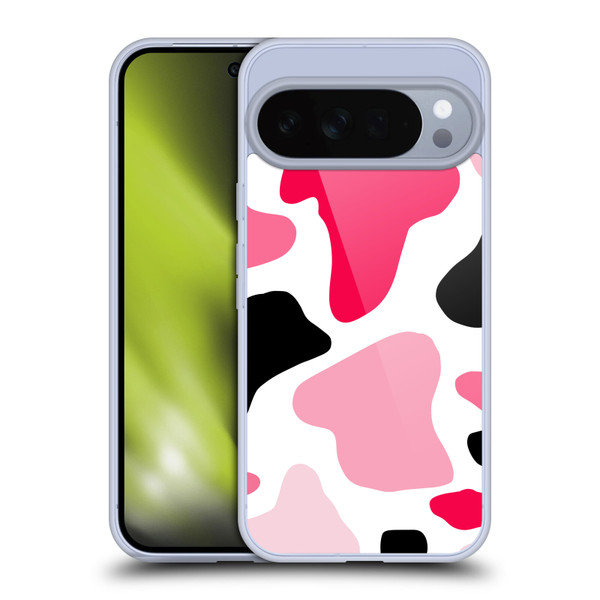 Grace Illustration Cow Prints Pink Soft Gel Case for Google Pixel 10 Pro XL