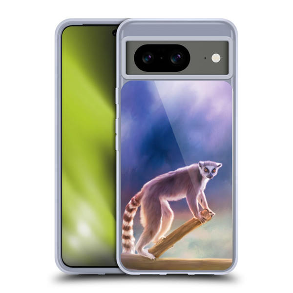 Simone Gatterwe Assorted Designs Ring-Tailed Lemur Soft Gel Case for Google Pixel 8