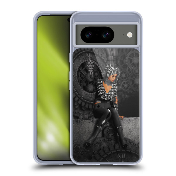 Simone Gatterwe Assorted Designs The Time Runs Off Soft Gel Case for Google Pixel 8