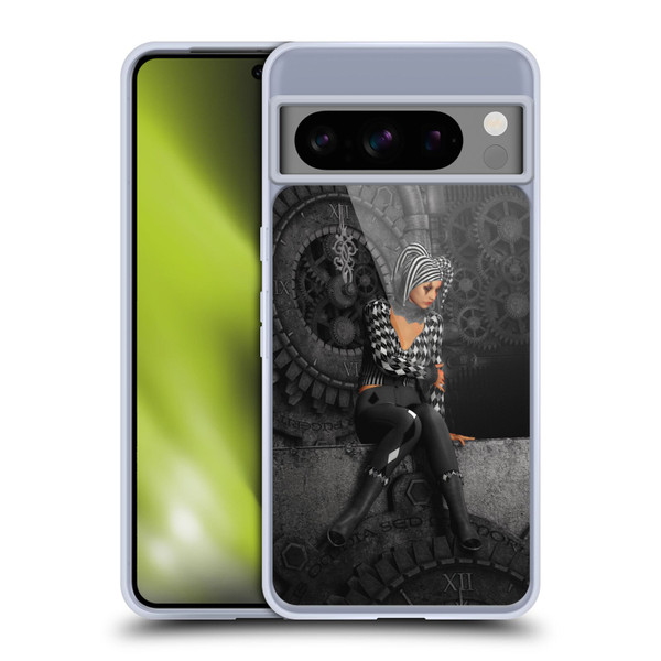 Simone Gatterwe Assorted Designs The Time Runs Off Soft Gel Case for Google Pixel 8 Pro