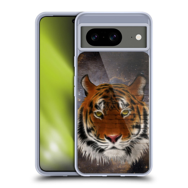 Simone Gatterwe Animals 2 Abstract Tiger Soft Gel Case for Google Pixel 8