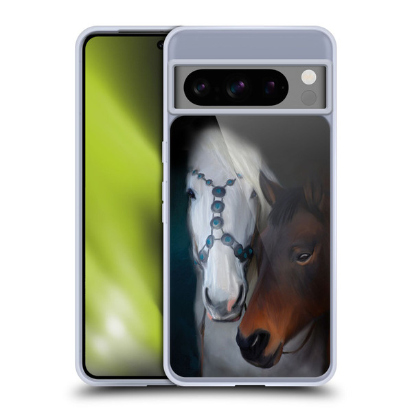 Simone Gatterwe Animals 3 Painted Horse Soft Gel Case for Google Pixel 8 Pro
